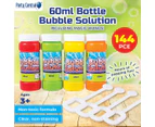 Party Central(R) 144PCE Bubble Solution & Wands Non-Toxic Unscented Formula 60ml