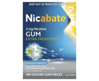 Nicabate Extra Fresh 2mg Gum 100 pack