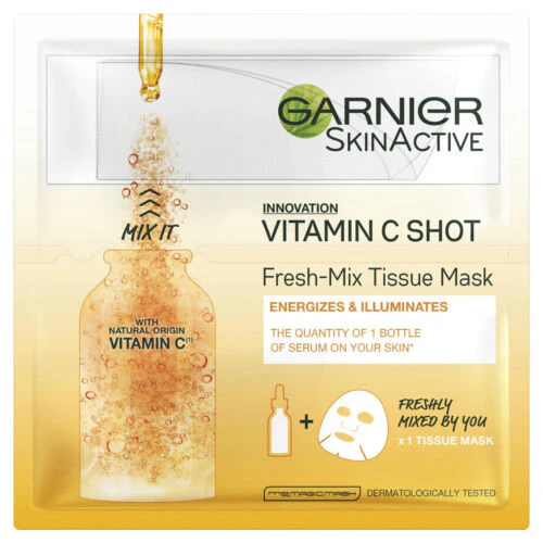 Garnier Skin Active Vitamin-C Shot Fresh-Mix Tissue Mask