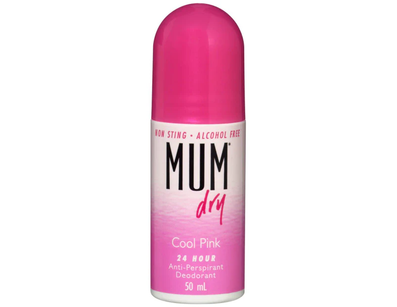 Mum Deodorant Roll-on Dry Cool Pink 50ml