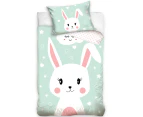 Sweet Bunny Baby Toddler Cotton Duvet Cover Set