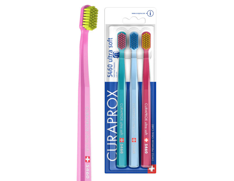 Curaprox 5460 Ultra Soft Toothbrush Trio Pack