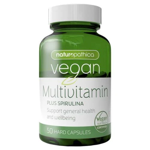 Naturopathica Vegan Multivitamin Plus Spirulina 50s