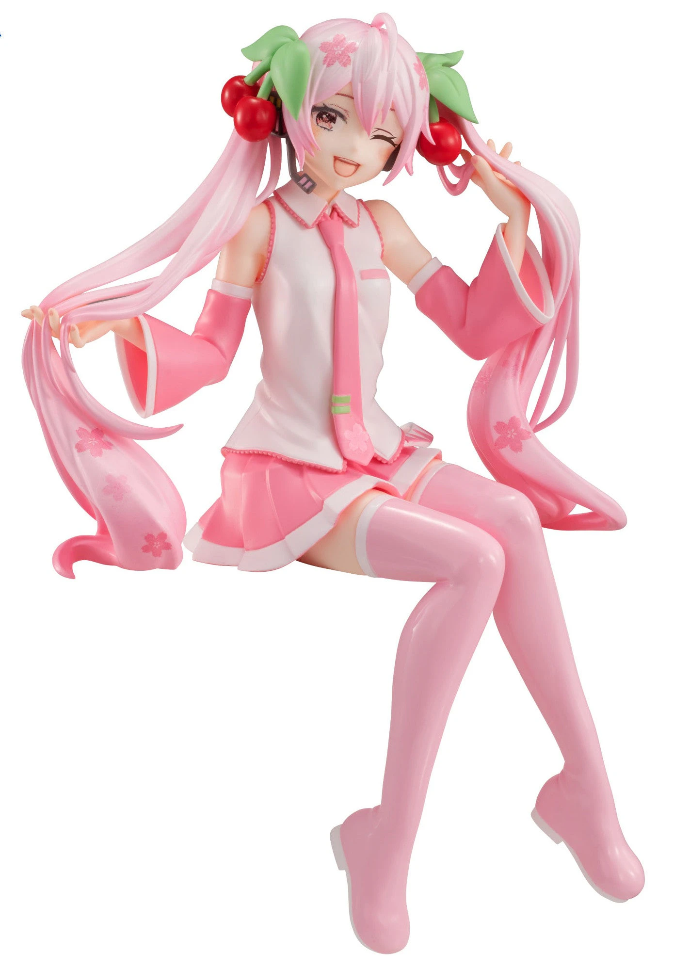 Hatsune Miku Noodle Stopper Figure Sakura Miku Wink Version