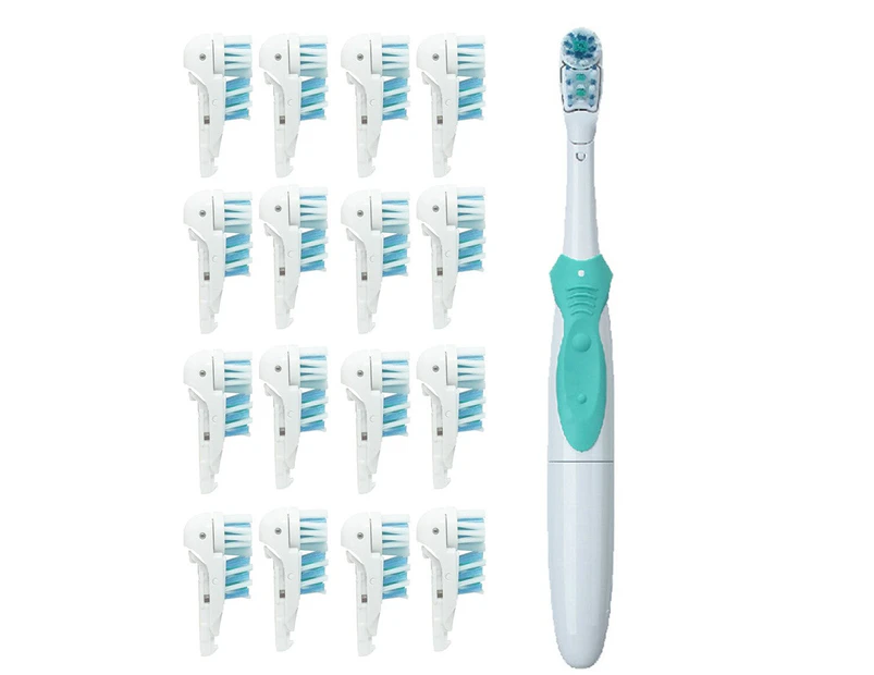 16Pcs Dual Toothbrush Accessories Electric Brush Heads for Oral-B 3733 4732 4734