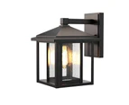 2PCS Classic Wall Ligh Exterior Wall Lantern Lamp IP44 Osaka Black