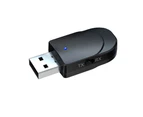 Bluetooth 5.0 Audio Receiver Transmitter Mini Stereo Bluetooth USB 3.5mm Jack For TV PC Car Kit Wireless Adapter black