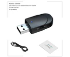 Bluetooth 5.0 Audio Receiver Transmitter Mini Stereo Bluetooth USB 3.5mm Jack For TV PC Car Kit Wireless Adapter black
