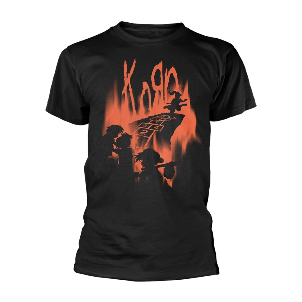 Korn 'Hopscotch Flame' (Black) T-Shirt