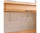 Storage Shelf Hanging Under Desk Basket Power Strip Stand Holder Cable Organizer-White - White