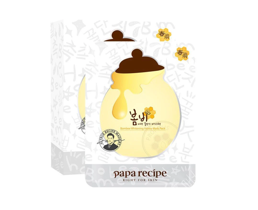 5 x Papa Recipe Bombee Whitening Honey Mask Sheet Face Mask