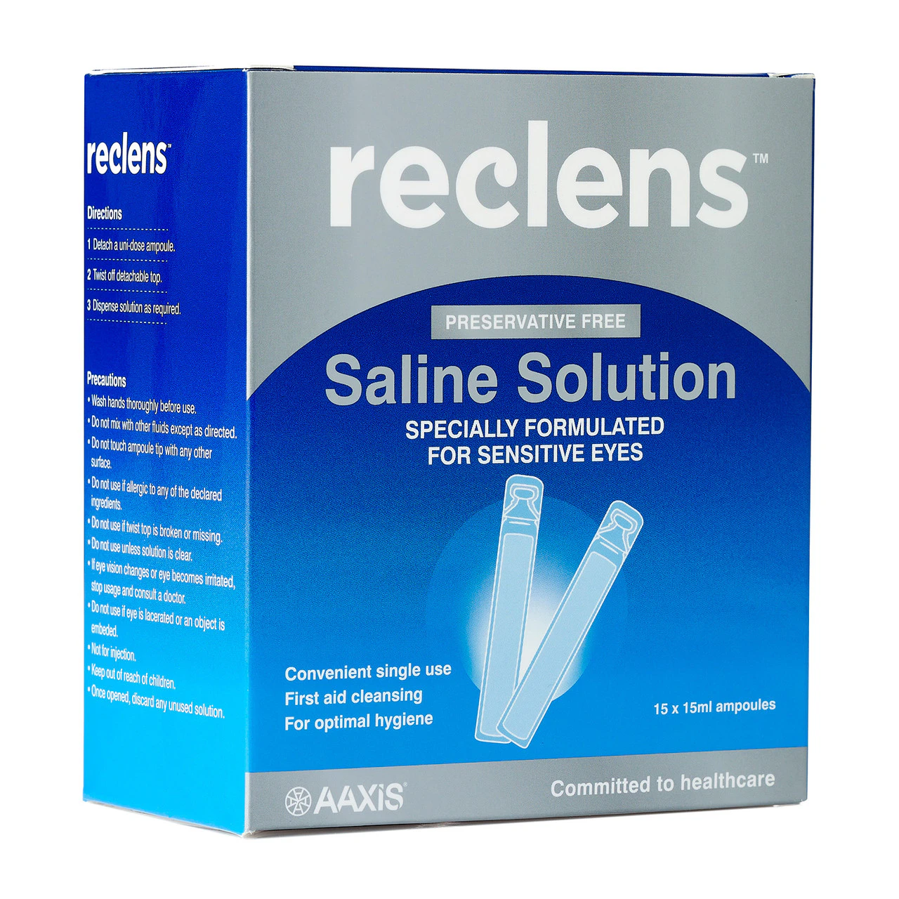 Reclens Normal Saline 15x15 Ampoules