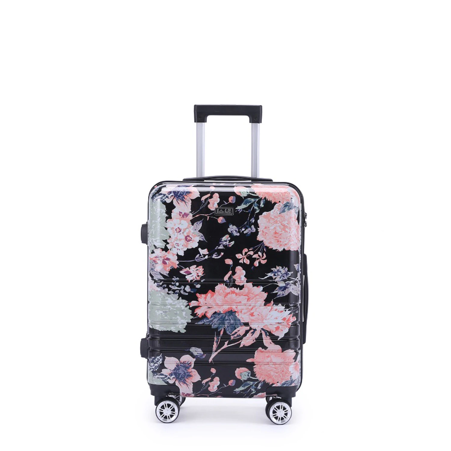 Kate Hill Bloom Small Wheeled Trolley Hard Suitcase Luggage Travel Floral 53L