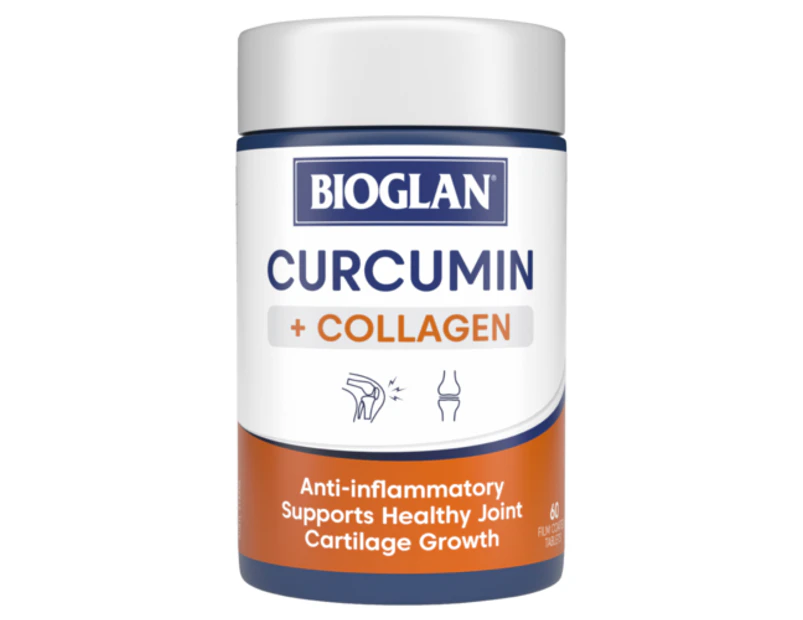 Bioglan Curcumin Plus Collagen For Joints 60 Tablets