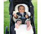 Bumbleride Organic Cotton Infant/Baby Insert Seat Liner For Stroller/Pram White