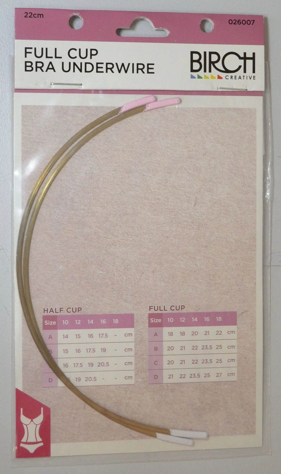 Bra Underwire, FULL CUP 22cm, 1 Pair, Underwire bra Replacement, Bra making