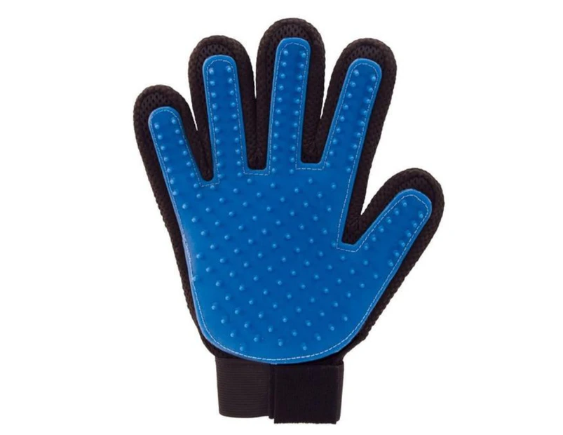 Pet Dog Cat Grooming Cleaning Magic Glove Hair For Dirt Remover Deshedding Brush - Blue Left Glove