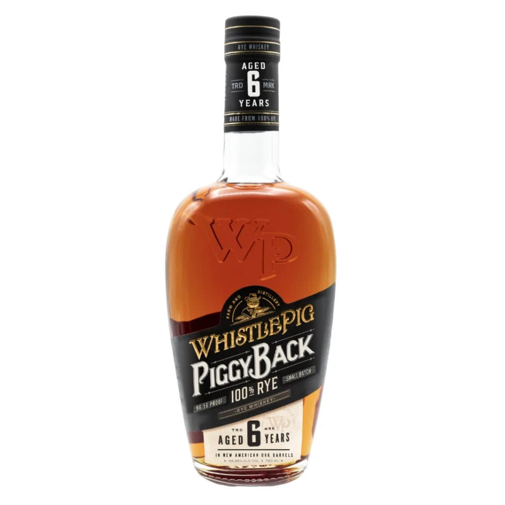 WHISTLEPIG PIGGYBACK 6 YEAR OLD RYE WHISKEY 45% 700ML