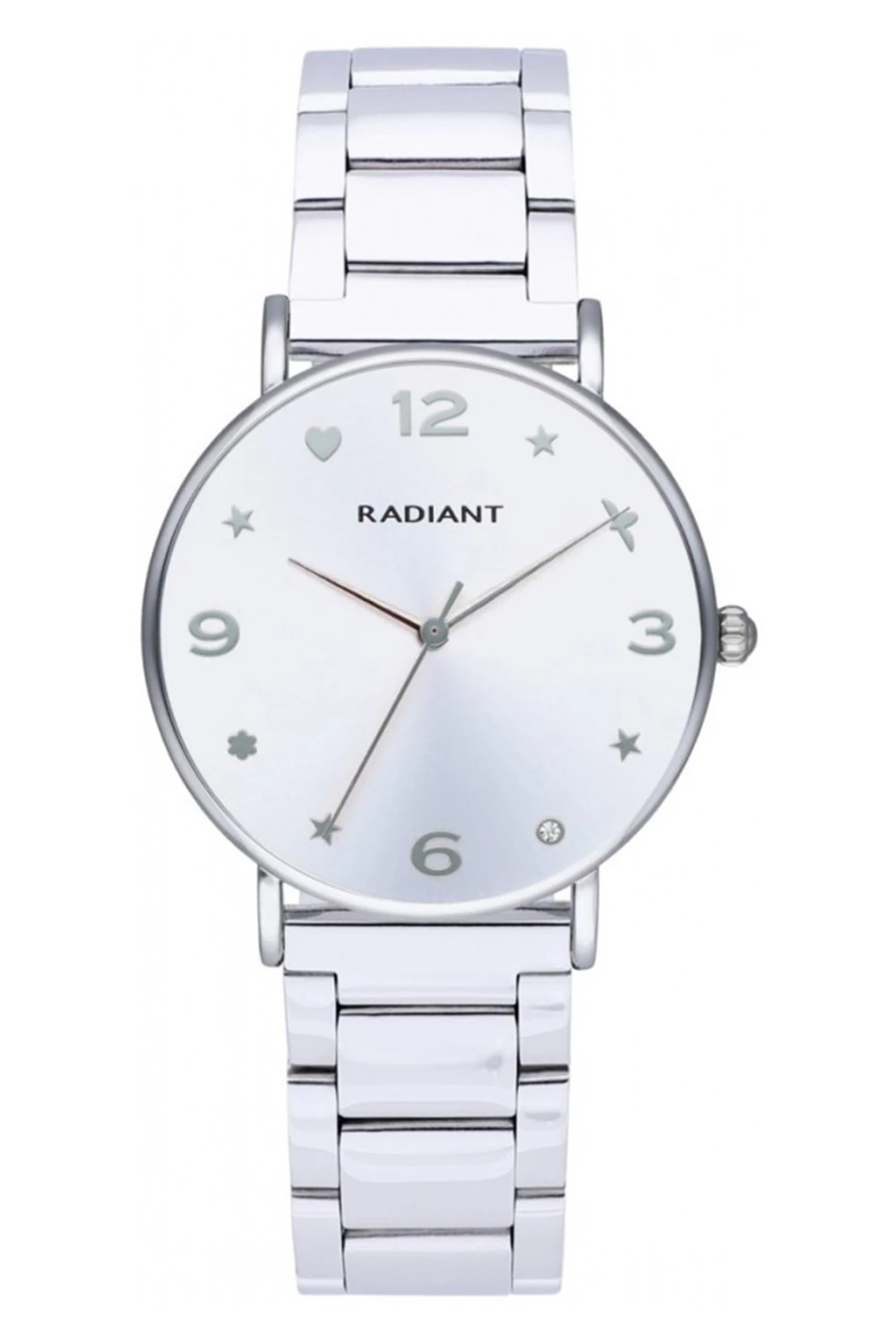 Radiant cozy Women Analog Quartz Watch with Stainless Steel bracelet Silver