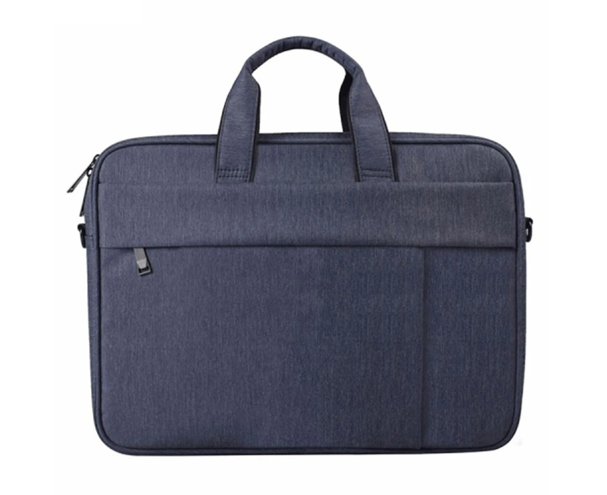 Dj03 Waterproof Anti-Scratch Anti-Theft One-Shoulder Bag Handbag For 13.3 Inch Laptops With Suitcase Belt(Navy Blue)