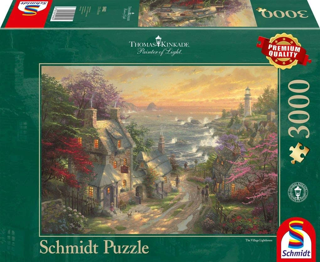 Thomas Kinkade: The Village Lighthouse Jigsaw Puzzle - 3000 Pieces