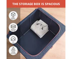 100L Foldable Clothes Storage Boxes Crush Steel Frame Quilt Toys Organiser Cube