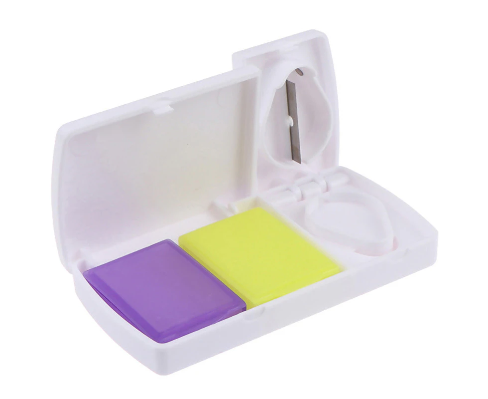 BJWD Pill Cutter Box Grinder Medicine Box Tablet Crusher Pill Splitter Storage Case