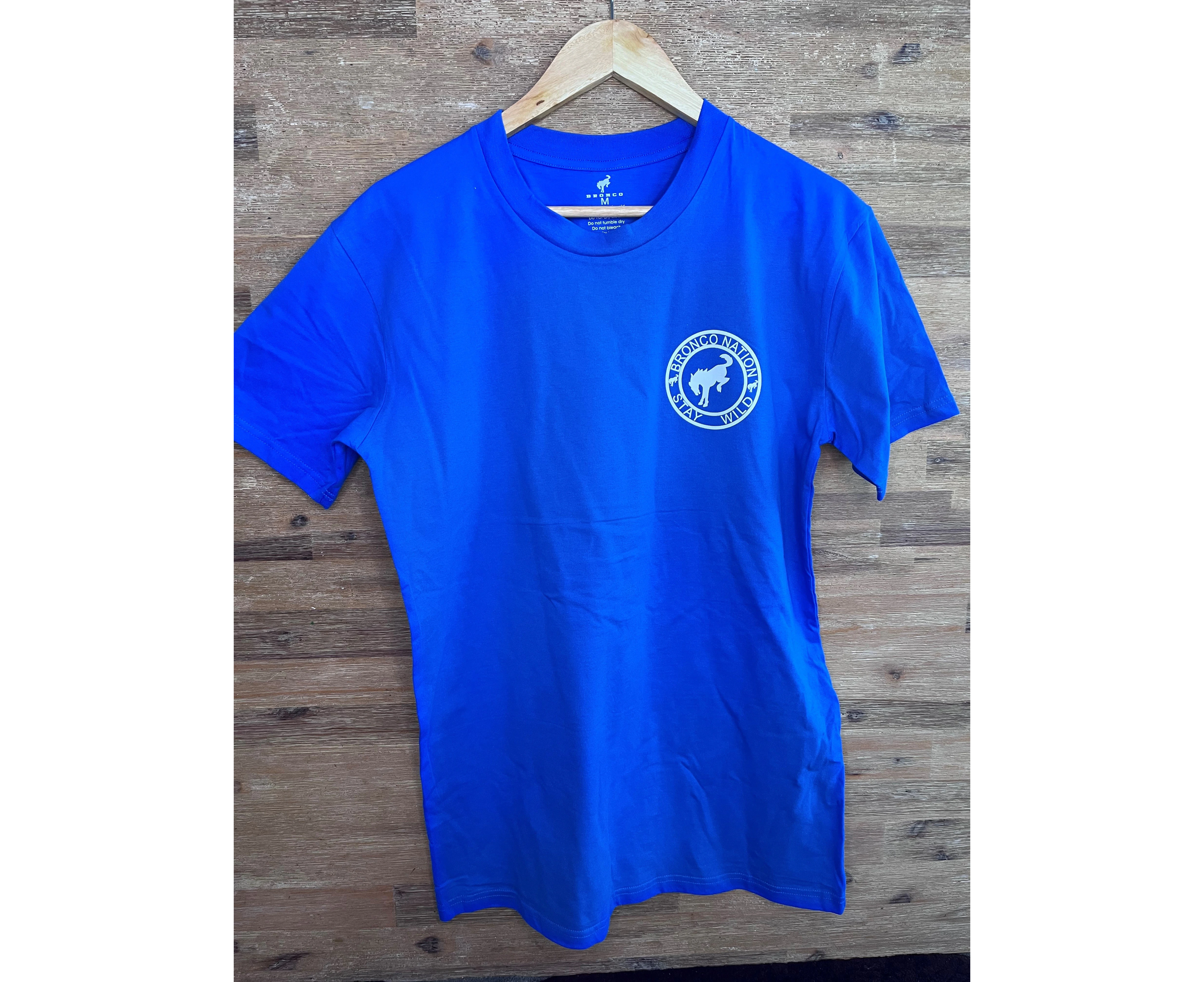 Men's Blue T-Shirt with white logo