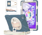 HX Heavy Duty Shockproof Case for Lenovo Tab M10 Plus 3rd Gen 10.6" 2022 TB-125F/128F with Hand Strap-Blue