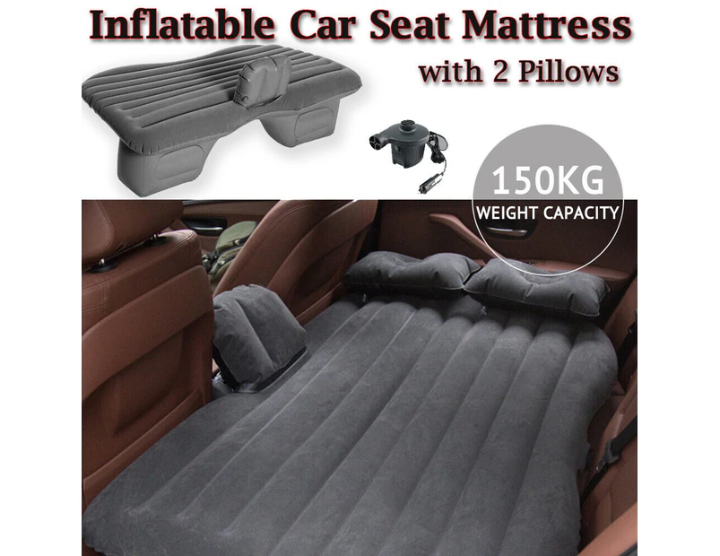 Inflatable Car Back Seat Mattress Portable SUV Travel Camping Soft Rest Air Bed