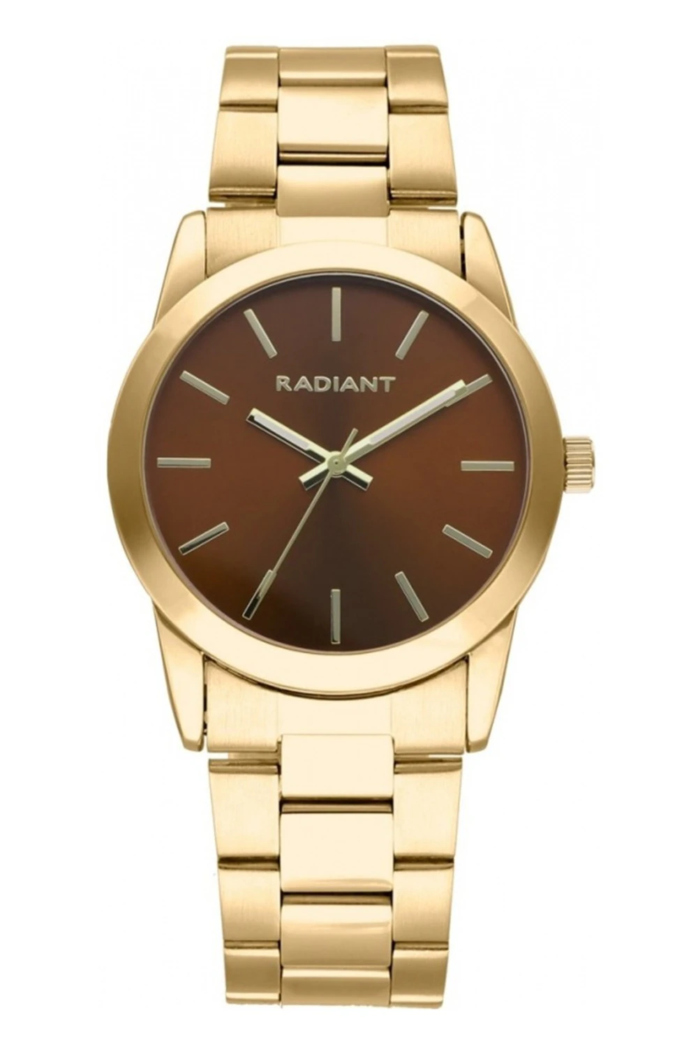 Radiant basic Women Analog Quartz Watch with Stainless Steel bracelet Brown