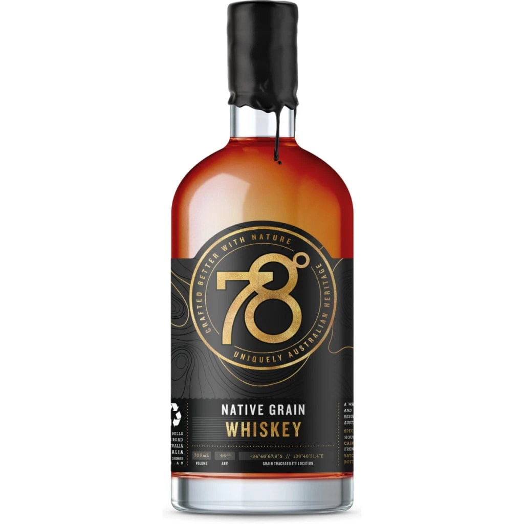 78 Degrees 2022 Native Grain Whiskey 700ML