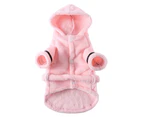 Pet Dog Bath Towel Dog Clothes- L-Pink