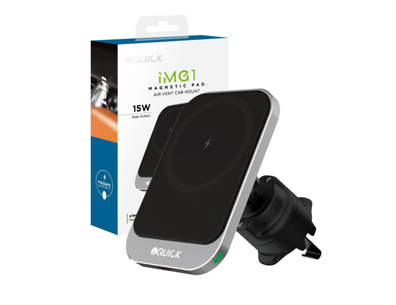iQuick iMG1 Magnetic Pad Air-vent Car Mount 15W