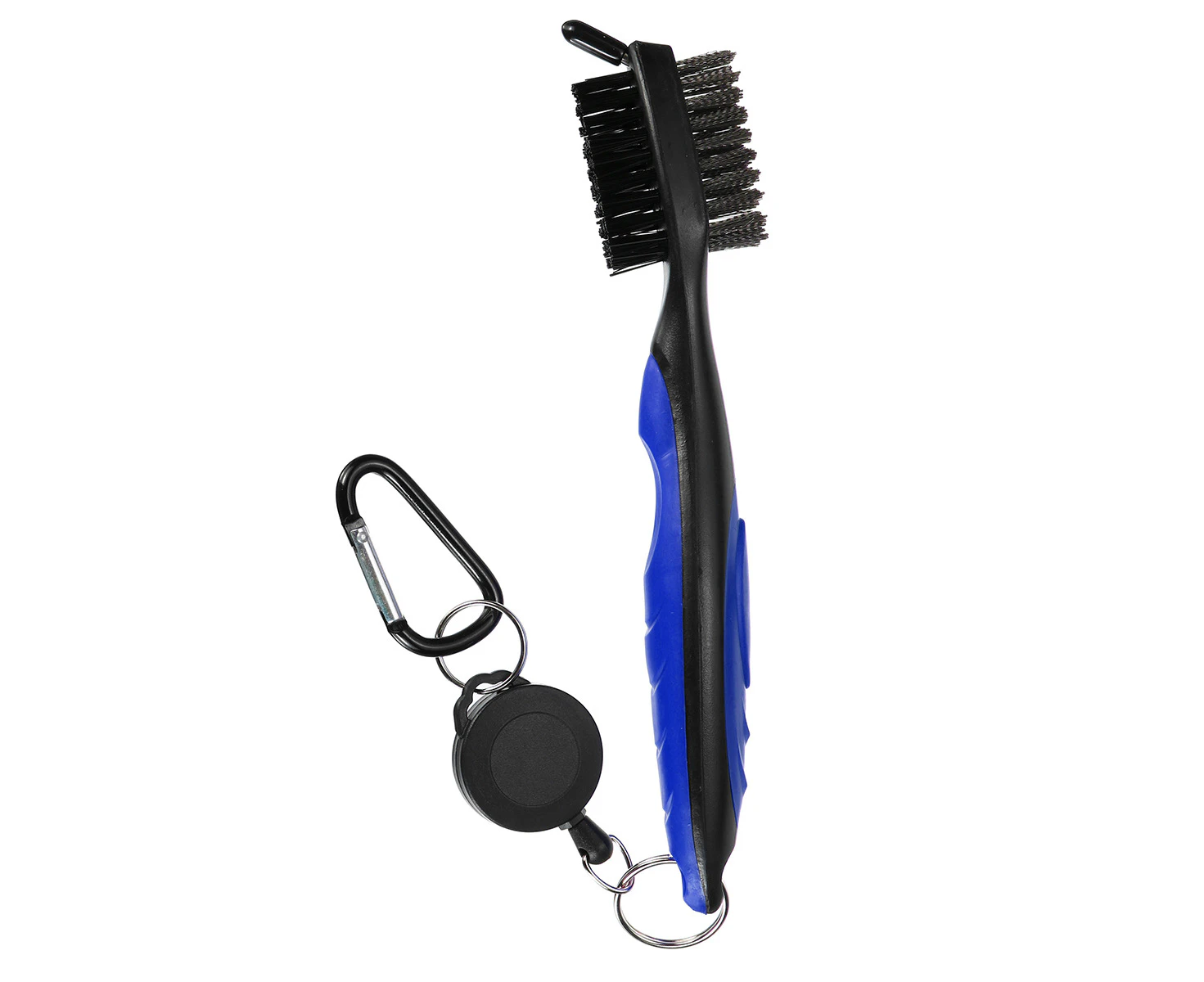 Double Side Portable Retractable Zip-line Golf Club Cleaner Cleaning Brush -Blue