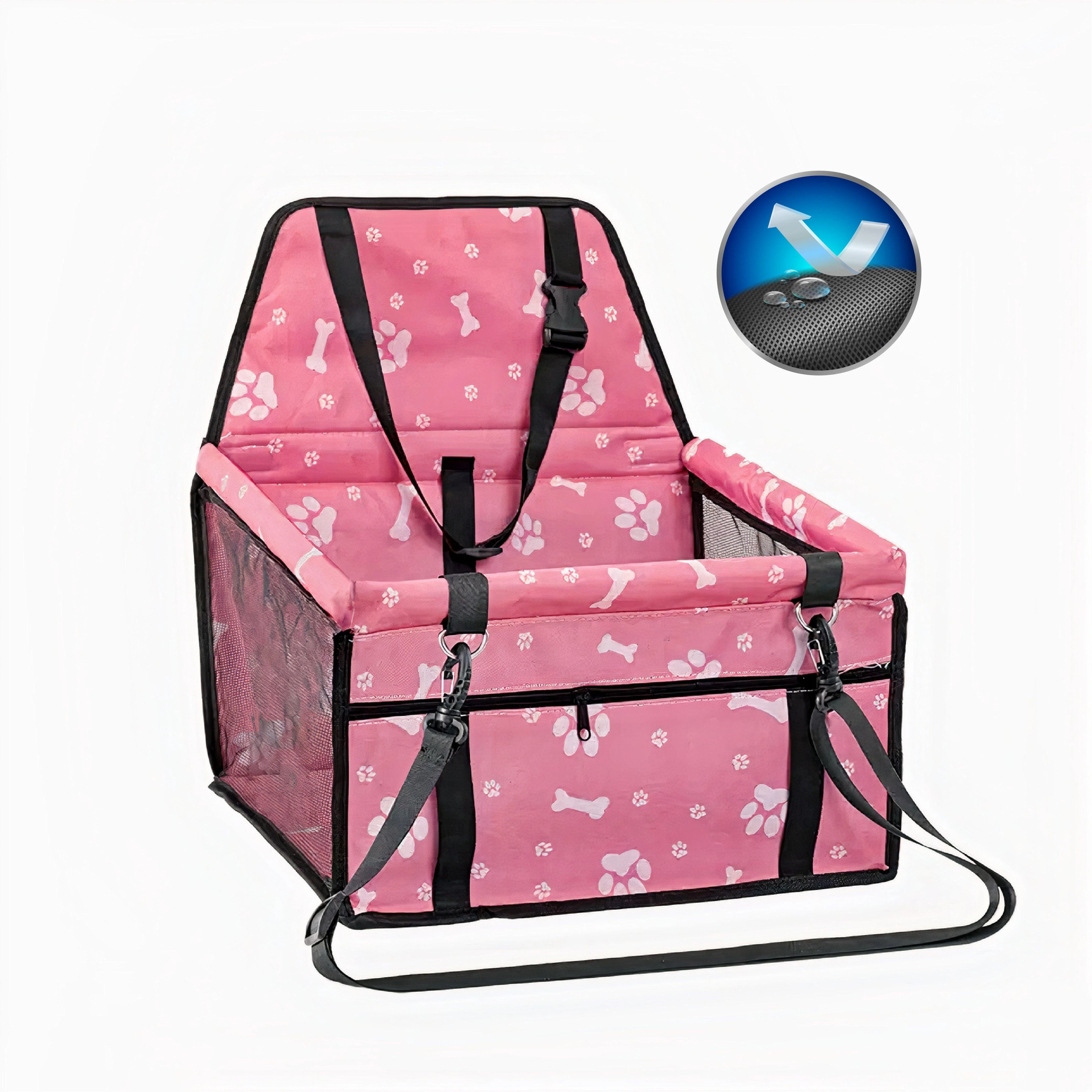 Pet Swift Dog Front Seat Car Booster - Pink