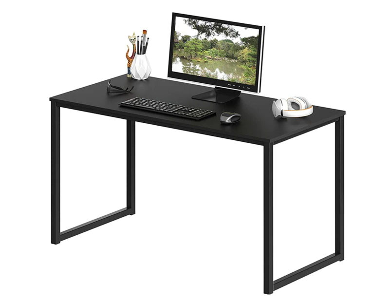 Computer Desk Laptop Table, Modern Sturdy Office Writing Desk Notebook Study Desk for Home Office Workstation - Black, 40-Inch