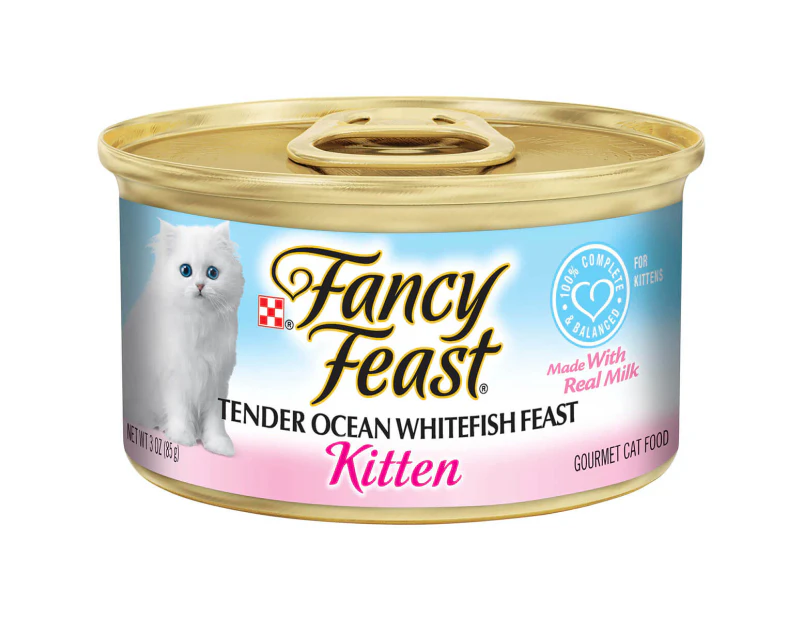 Fancy Feast Kitten Tender Ocean Whitefish Wet Cat Food 85G