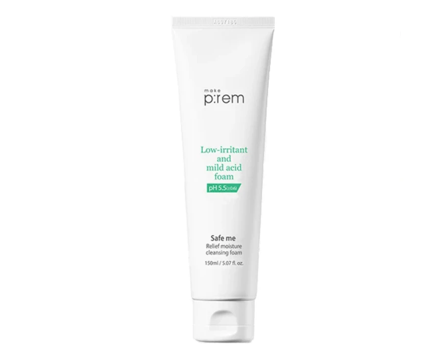 Make P:Rem Safe Me. Relief Moisture Cleansing Foam 150ml Acidic Cleanser Make Prem