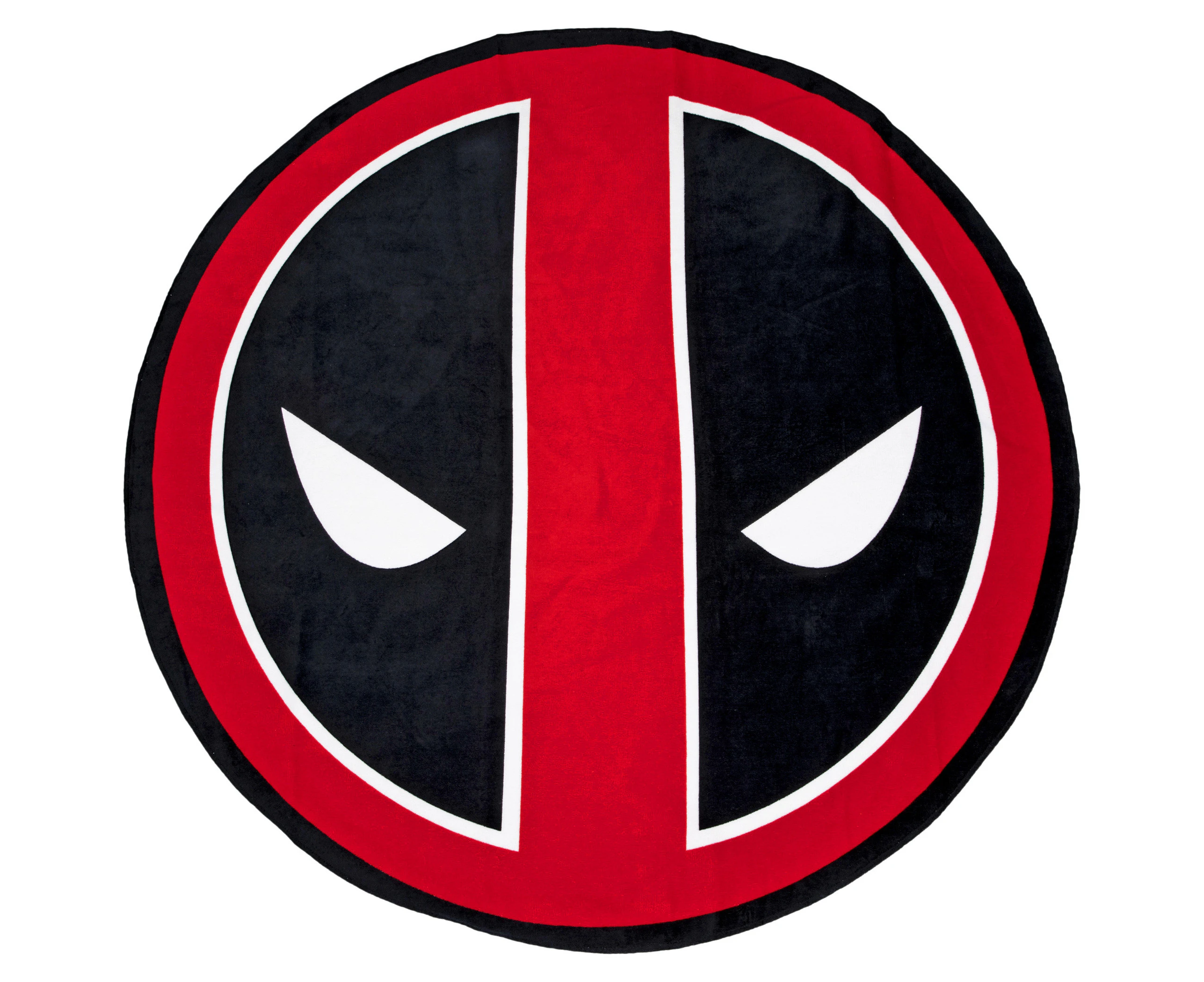 Deadpool Face Logo 50" Round Beach Towel