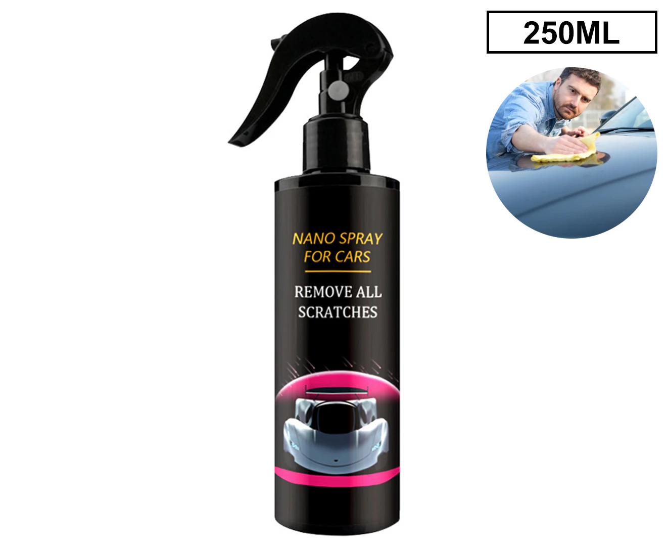 250ML Nano Magic Car Spray Surface Coating Agent Water Repellent Cloth Mark Eraser AU