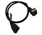 Premium Up Down Left Right 90 Angle Elbow Plug HDMI V2.1 Extension Cable Cord Male to Female Adapter 8K 60Hz 4K 120Hz UltraHD - Left Angle
