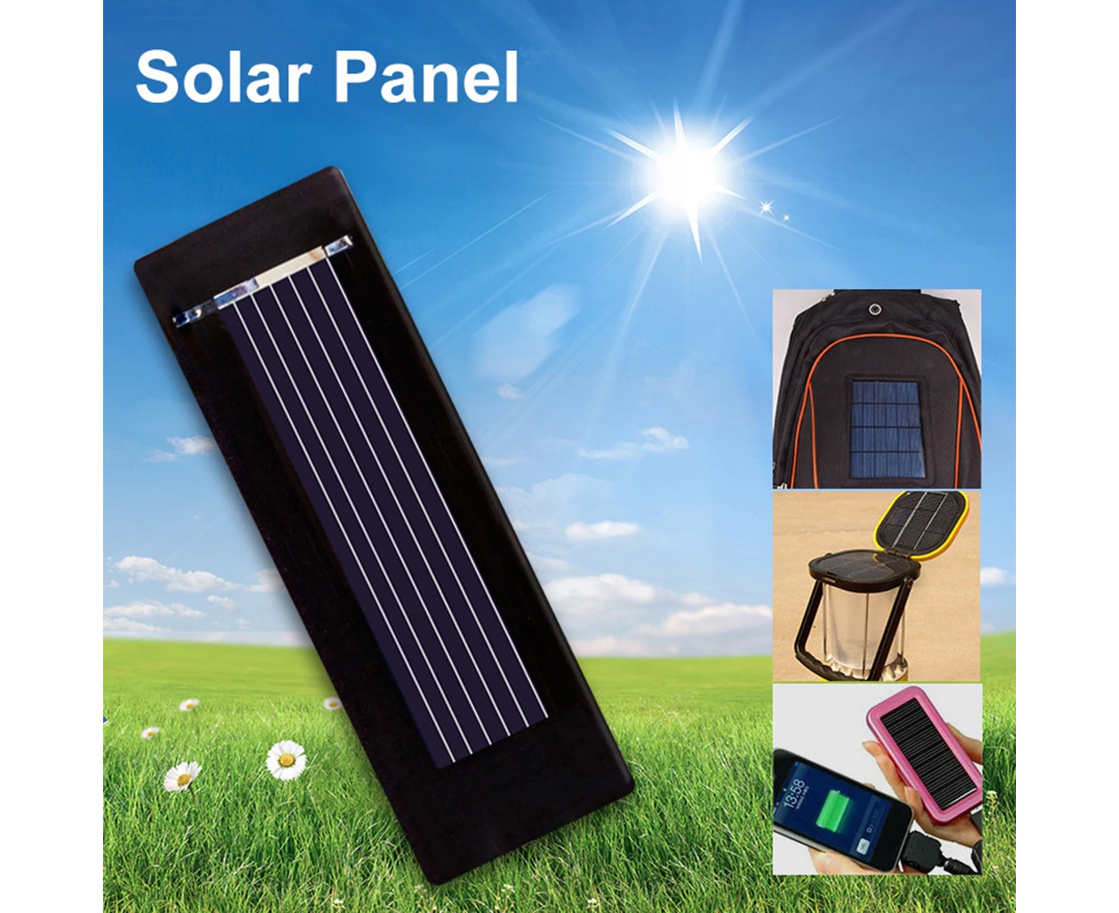 0.5V 100mA Mini Portable Solar Panel Module DIY Cellphone Charger Charging Board-Black