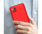 Momax Full Body Hybrid Hard PC 3-in-1 Phone Case for Samsung Galaxy A22 5G-Red