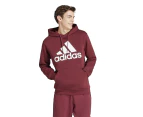 Adidas Men's Essentials Fleece Big Logo Hoodie - Red