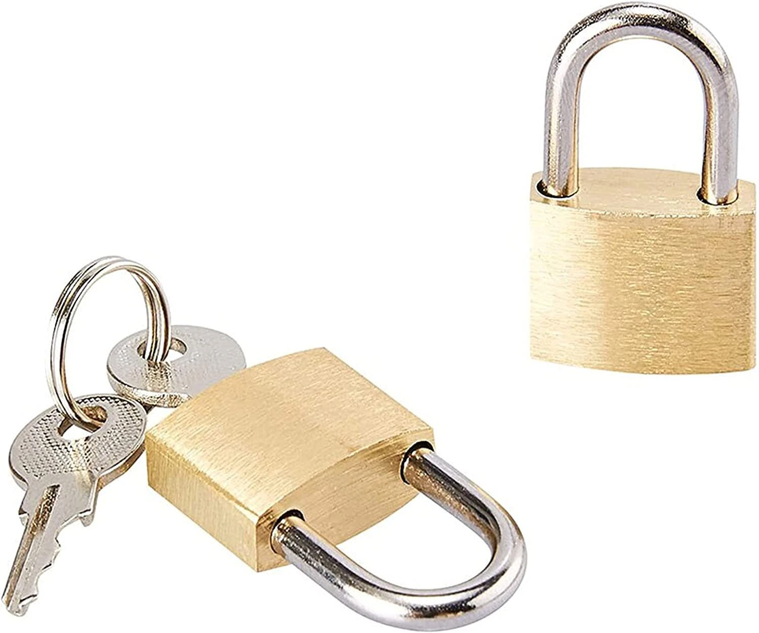 48 x SOLID BRASS PADLOCK 20mm | Travel Security Locker Mini Luggage Padlocks