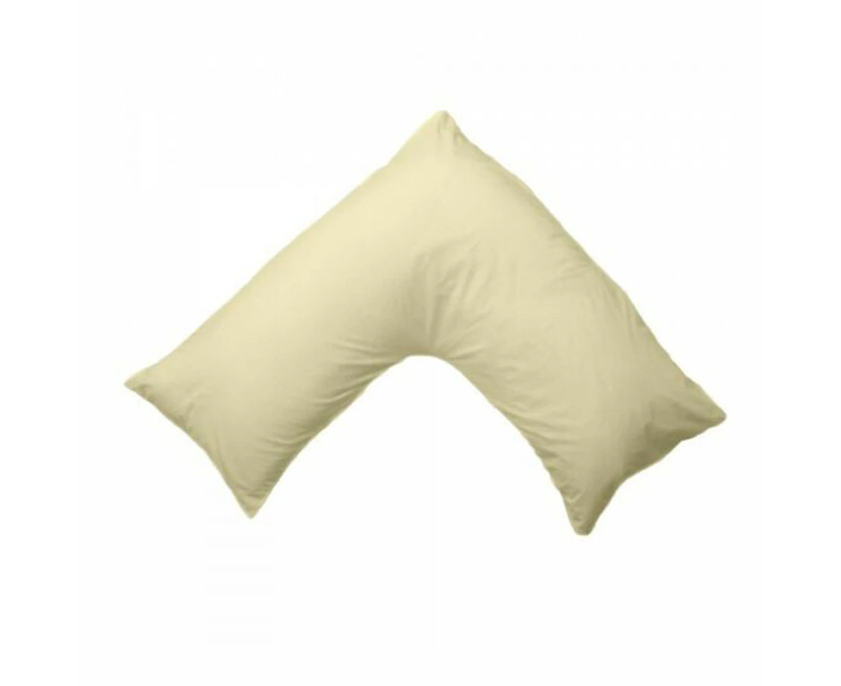 POSHO Cream V Shape / Tri / Boomerang Pillow Case Cover - 100% Cotton