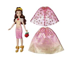 Hasbro Disney Princess Life Doll Mannequin Belle, 10 Combinations of Outfits, from 3 Years, F4625 Multi-Coloured Includes Doll, Dress, 2 Skirts, Tiara, Pin