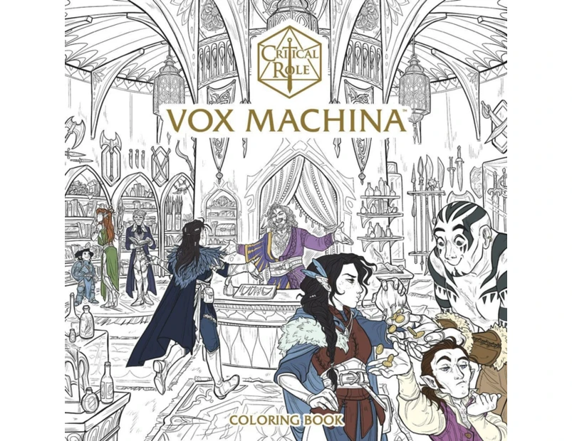Critical Role Vox Machina Coloring Book