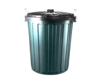 LARGE GREEN REDBACK RUBBISH BIN WITH LID 75L | Garbage Waste Disposal Trash Can